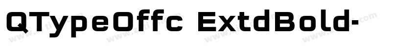 QTypeOffc ExtdBold字体转换